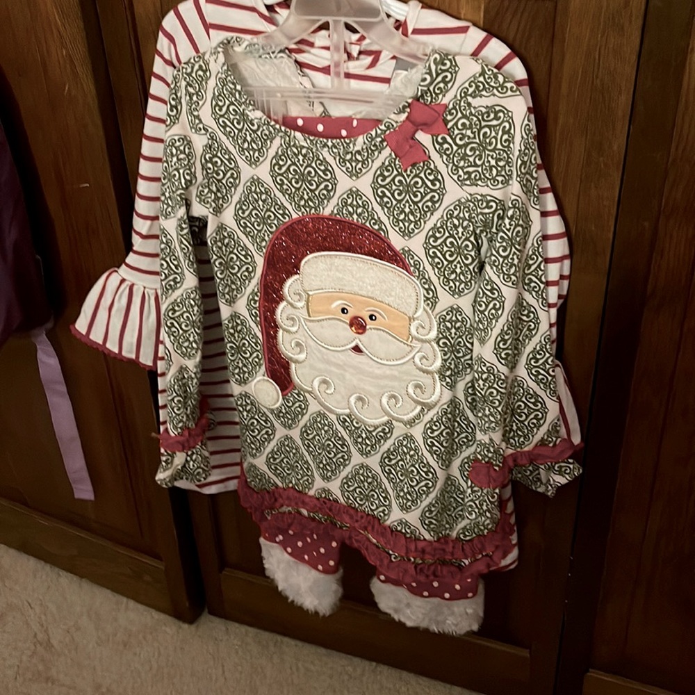 Santa outfit with matches pants size 5T